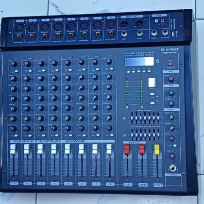 Max PMX 808DU 8-Channel Professional Powered Audio Mixer