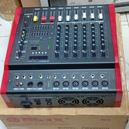 OMAX PMX608DU 6-Channel Stereo Mixing Console with Bluetooth