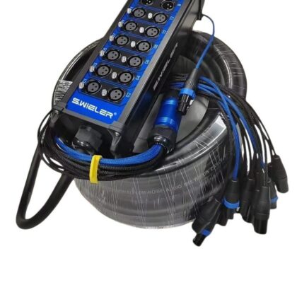 12-Channel 4-Output Professional Low-Noise Audio Multicore Stage Box Snake Cable