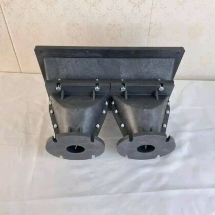 Dual 2-Inch Bolt-On Line Array Horn Flare for Long-Throw Compression Drivers