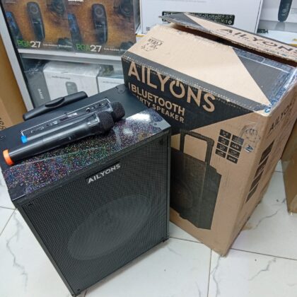 AILYONS LG1240K 12Inch Portable Powered Bluetooth Party Speaker